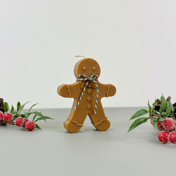 Brown Christmas Gingerbread Candle Ans Christmas Decor, 11 of 11