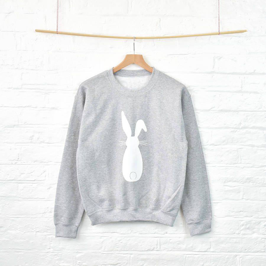 women's rabbit sweatshirt jumper by ellie ellie | notonthehighstreet.com