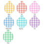 Dog Food Bowl Illustrated Cute Spring Gingham, thumbnail 3 of 10