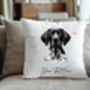 Personalised German Shorthaired Pointer Hearts Cushion Cover B, thumbnail 2 of 2