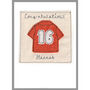 Personalised Football Shirt Birthday Card For Him, Dad, Grandad, thumbnail 5 of 12