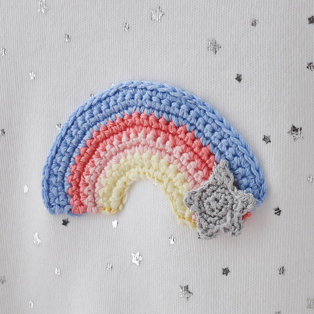crochet rainbow baby gift set by albetta ...