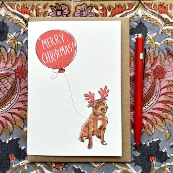 Staffy Christmas Card, 3 of 4