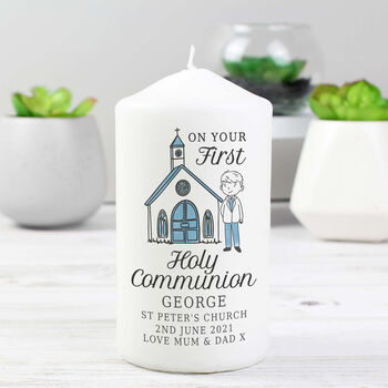 Personalised First Holy Communion Candle Gift, 2 of 3