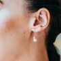 Pearl Drop Earrings With Star, thumbnail 7 of 12