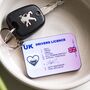 Personalised Driving Licence Anniversary Keyring, thumbnail 1 of 3