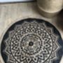 Round Circle Jute Rug With Mandala Print, thumbnail 3 of 4