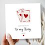 Playing Cards Birthday Card, To My King Husband, thumbnail 1 of 3
