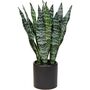 Artificial Fake Faux Plant In Black Ceramic Pots, thumbnail 4 of 6