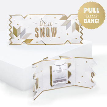 Pack Of Six Luxe Foil Christmas Cracker Cards, 3 of 3