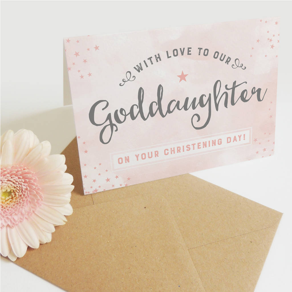 Our Goddaughter Christening Day Card