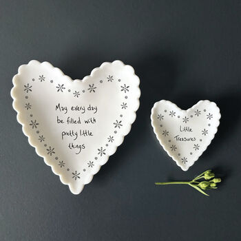 East Of India Small Scallop Heart Dish Treasures, 3 of 4