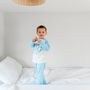 Personalised Big And Little Brother Blue Pyjamas, thumbnail 2 of 3