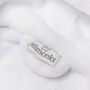 Personalised White Baby Gown With Dinosaur Tracksuit, thumbnail 7 of 12