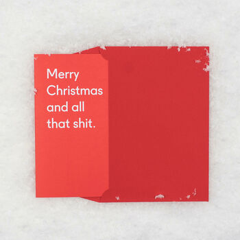 'Merry Christmas And All That Shit' Christmas Card, 4 of 6