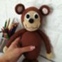 Knitted Monkey With Rattle Or Without, thumbnail 5 of 6