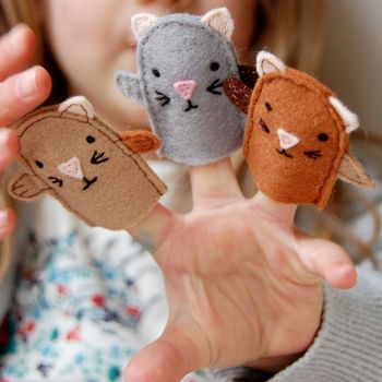 Make Your Own Kitten Finger Puppets Craft Kit, 5 of 6