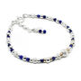 Lapis Lazuli Bracelet, Sterling Silver And 14ct Gold Fill, Cuba, thumbnail 2 of 2