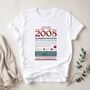 Personalised 18th Birthday Gift 2008 T Shirt, thumbnail 2 of 7