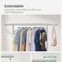 Clothes Rack On Wheels Extendable Hanging Rail, thumbnail 4 of 12