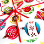 Vintage Bauble Illustrated Wrapping Paper, thumbnail 2 of 3