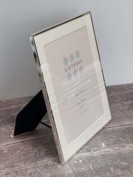Sixtrees Silver Plated Photo Frame With Aperture, Eight X Ten, 3 of 3