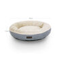 65cm Grey Dog Cat Round Washable Cushion Sofa Bed, thumbnail 7 of 7