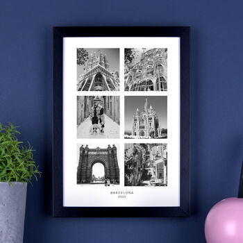 Personalised Six Photos Holiday Print, 4 of 8