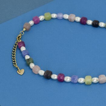 Soho Gemstones And Pearl Necklace, 6 of 7