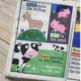 Nursery Times Crinkly Newspaper Farm Animals, thumbnail 3 of 6