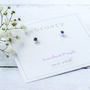 November Dainty Birthstone Sterling Silver Studs, thumbnail 11 of 12