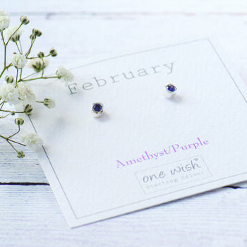 November Dainty Birthstone Sterling Silver Studs, 11 of 12