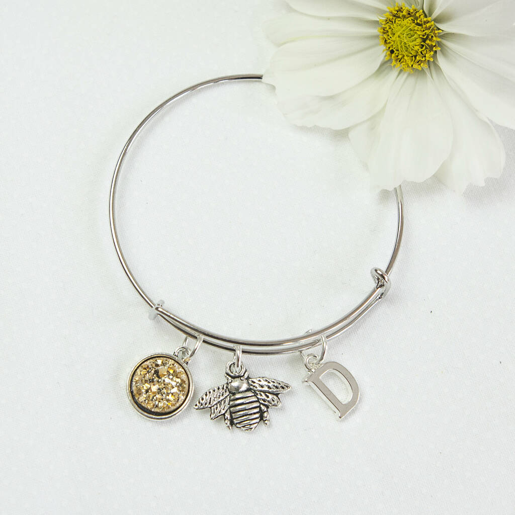 Personalised Bee Bangle By by Molly&Izzie | notonthehighstreet.com