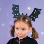 Kids Halloween Bat Headbands Set Of Four, thumbnail 1 of 3