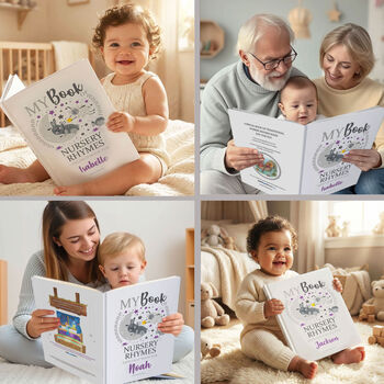 Nursery Rhymes Book Personalised For Baby, 2 of 12