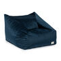 Night Blue Velvet Beanbag Chair, thumbnail 1 of 1