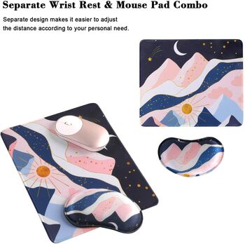 Night Sky Keyboard Wrist Mouse Support Pad Set, 5 of 6