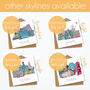 Stoke On Trent Graduation Skyline Personalised Card, thumbnail 5 of 8