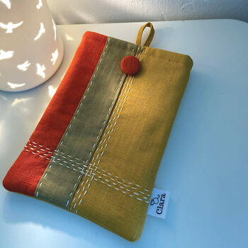Handmade Slow Stitch Kindle Case, 5 of 5