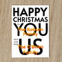 Personalised Family Names Christmas Card With Message, thumbnail 7 of 8