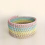 Rainbow Rope Coil Basket, thumbnail 1 of 5