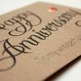 Personalised Happy Anniversary Card With Love Hearts, thumbnail 7 of 7
