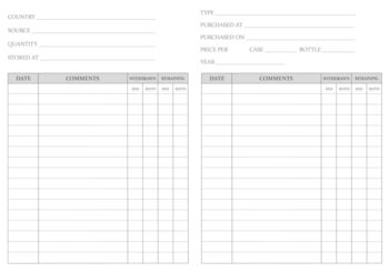 Personalised Hand Bound Leather Wine Cellar Book, 3 of 5