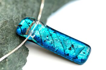Cremation Ashes Jewellery Fused Glass Necklace, 6 of 10