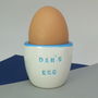 Personalised Ceramic Egg Cup, thumbnail 4 of 8