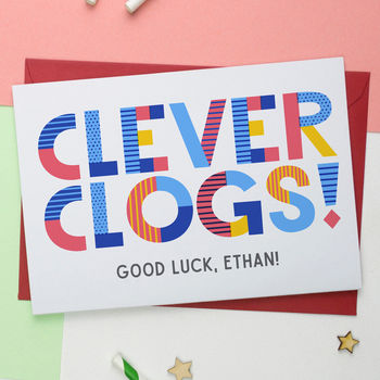 Clever Clogs Personalised Card, 2 of 4