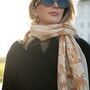 Jungle Animals Print Scarf In Personalised Gift Box, thumbnail 4 of 8