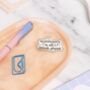 Cute Stationery Lover's Hard Enamel Pin Broach Badge, thumbnail 4 of 5