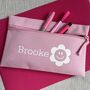 Personalised Stocking Filler Flower Pencil Case, thumbnail 3 of 5