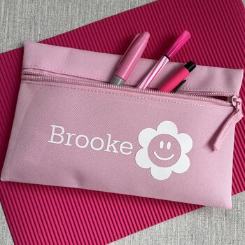 Personalised Stocking Filler Flower Pencil Case, 3 of 5